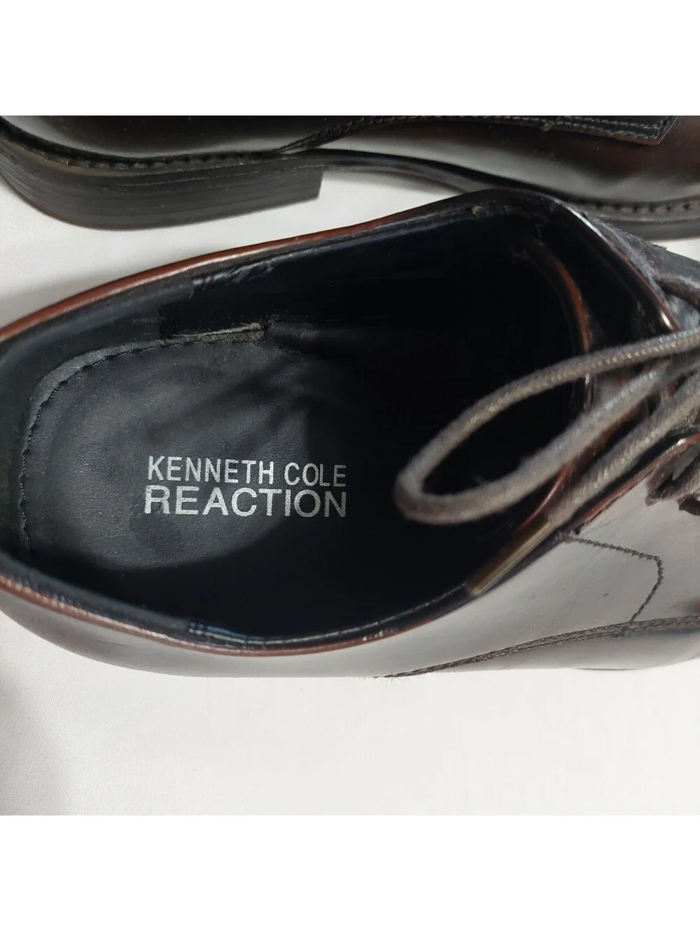 Kenneth Cole Reaction Men's Brown Leather Dress Shoes Size 9M